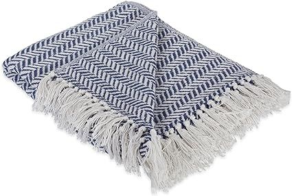 DII Modern Farmhouse Cotton Herringbone Blanket Throw with Fringe for Chair, Couch, Picnic, Campi... | Amazon (US)