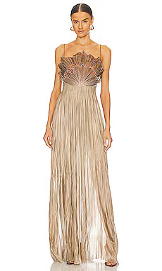 Maria Lucia Hohan Mabel Gown in Bronze Jade from Revolve.com | Revolve Clothing (Global)