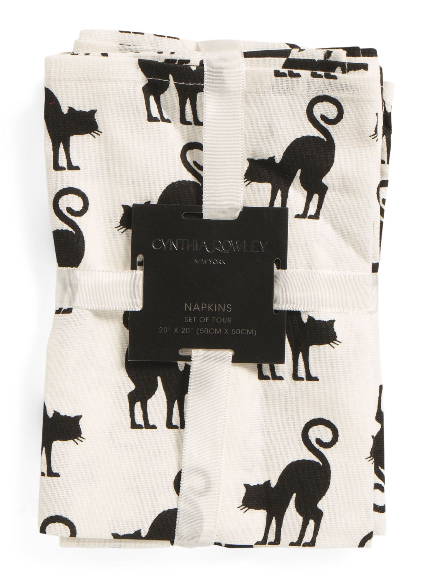 Set Of 4 Cat Print Napkins | TJ Maxx