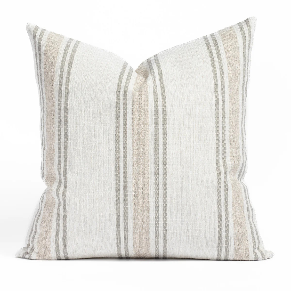 Catalina Stripe 22x22 Outdoor Pillow, Sand | Tonic Living