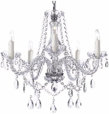 Saint Mossi Modern Contemporary Elegant K9 Crystal Glass Chandelier Pendant Ceiling Lighting Fixt... | Amazon (US)