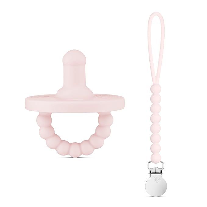 Ryan & Rose Cutie PAT Pacifier Stage 1 and Cutie Clip Judy (Pink) | Amazon (US)