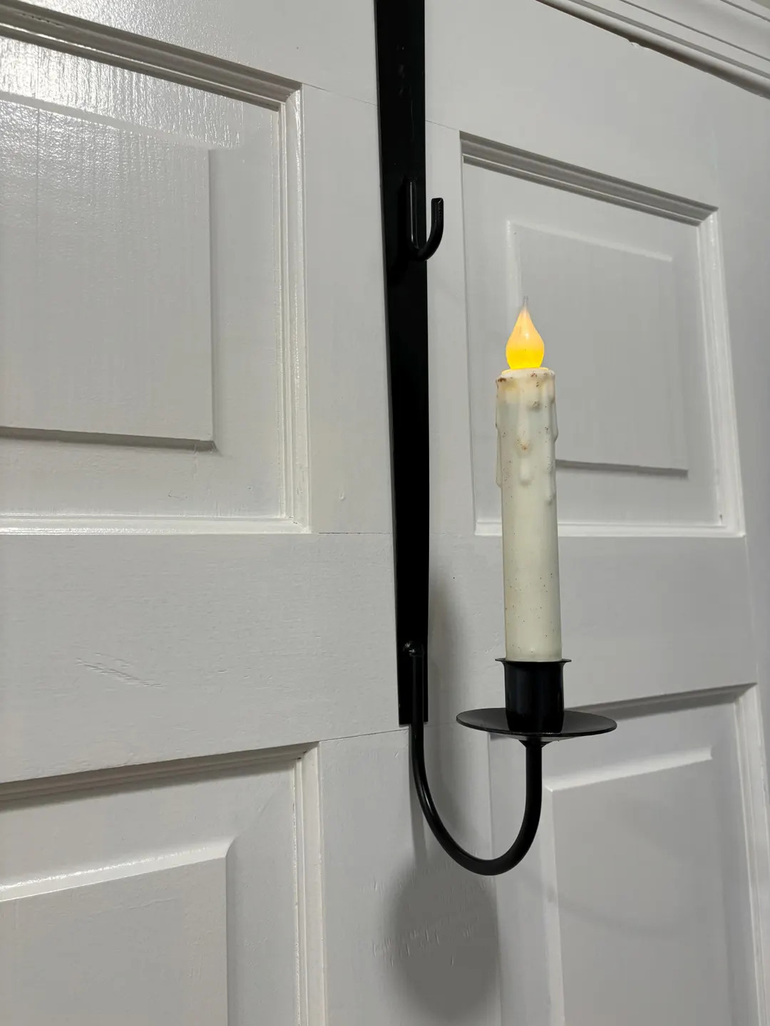 Handmade Candle Wreath Hanger, Wreath Door Hanger, Cast Iron Wreath Hanger, Cast Iron Door Hanger... | Etsy (US)