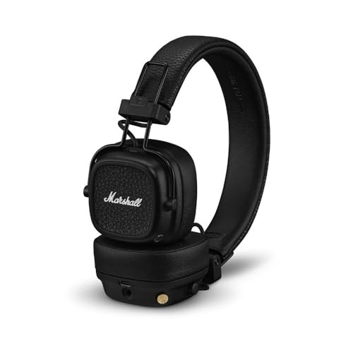 Marshall Major V On-Ear Wireless Bluetooth Headphones - Black | Amazon (US)