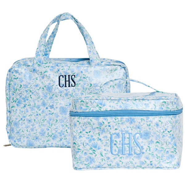 Clear Coated Travel Organizer Set | Sprinkled With Pink