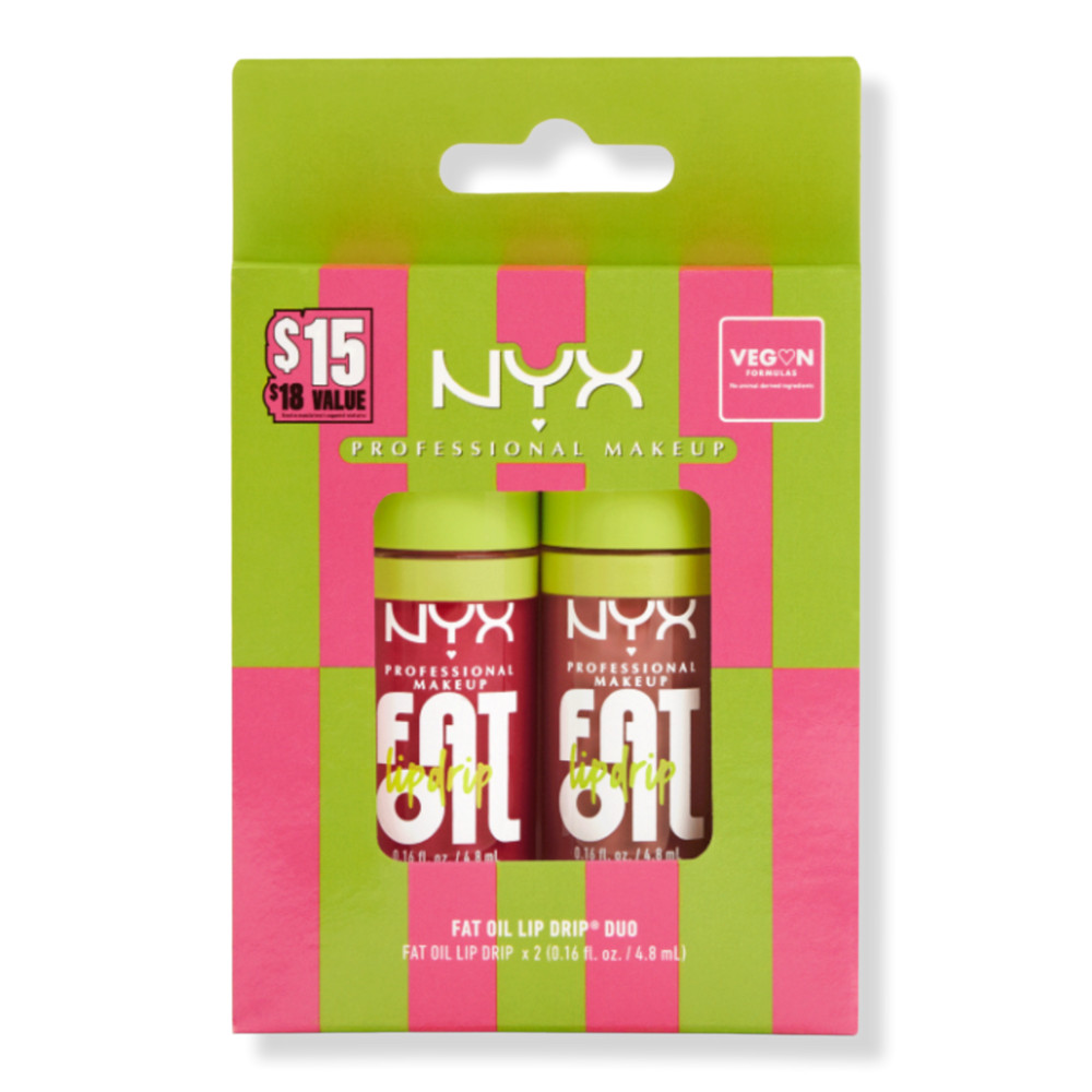 NYX Professional Makeup Fat Oil Lip Drip Lip Oil Duo - Supermodel & Chillin Like a Villian | Ulta