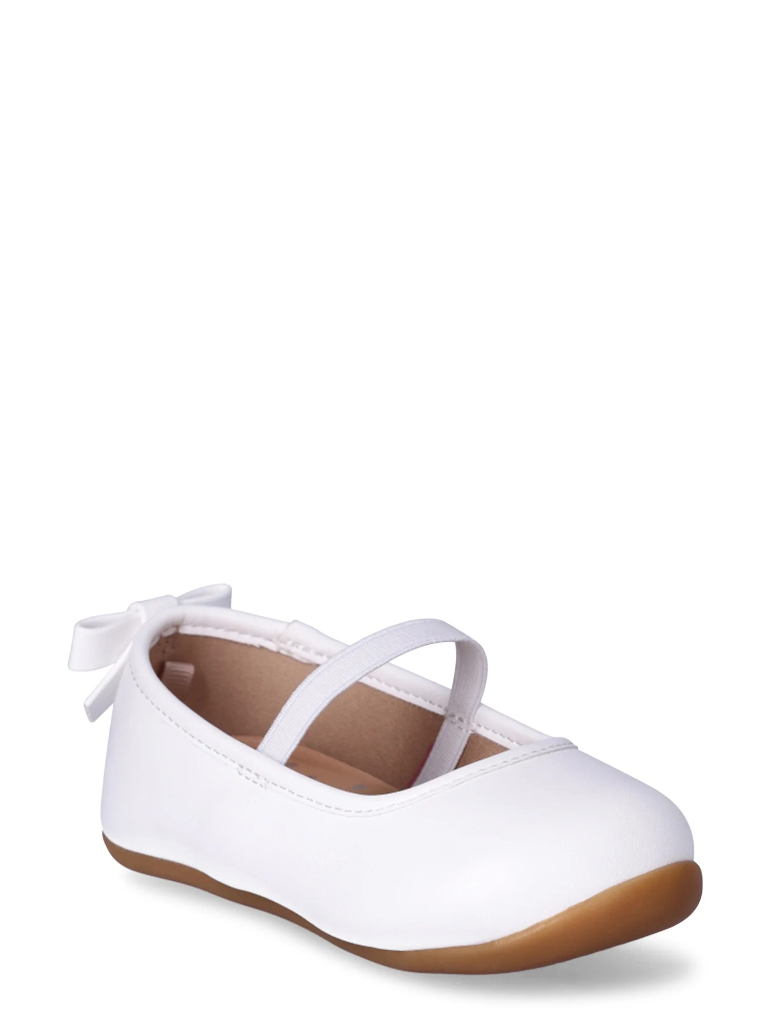 Wonder Nation Baby Girl Ballet Flat Dress Shoes | Walmart (US)
