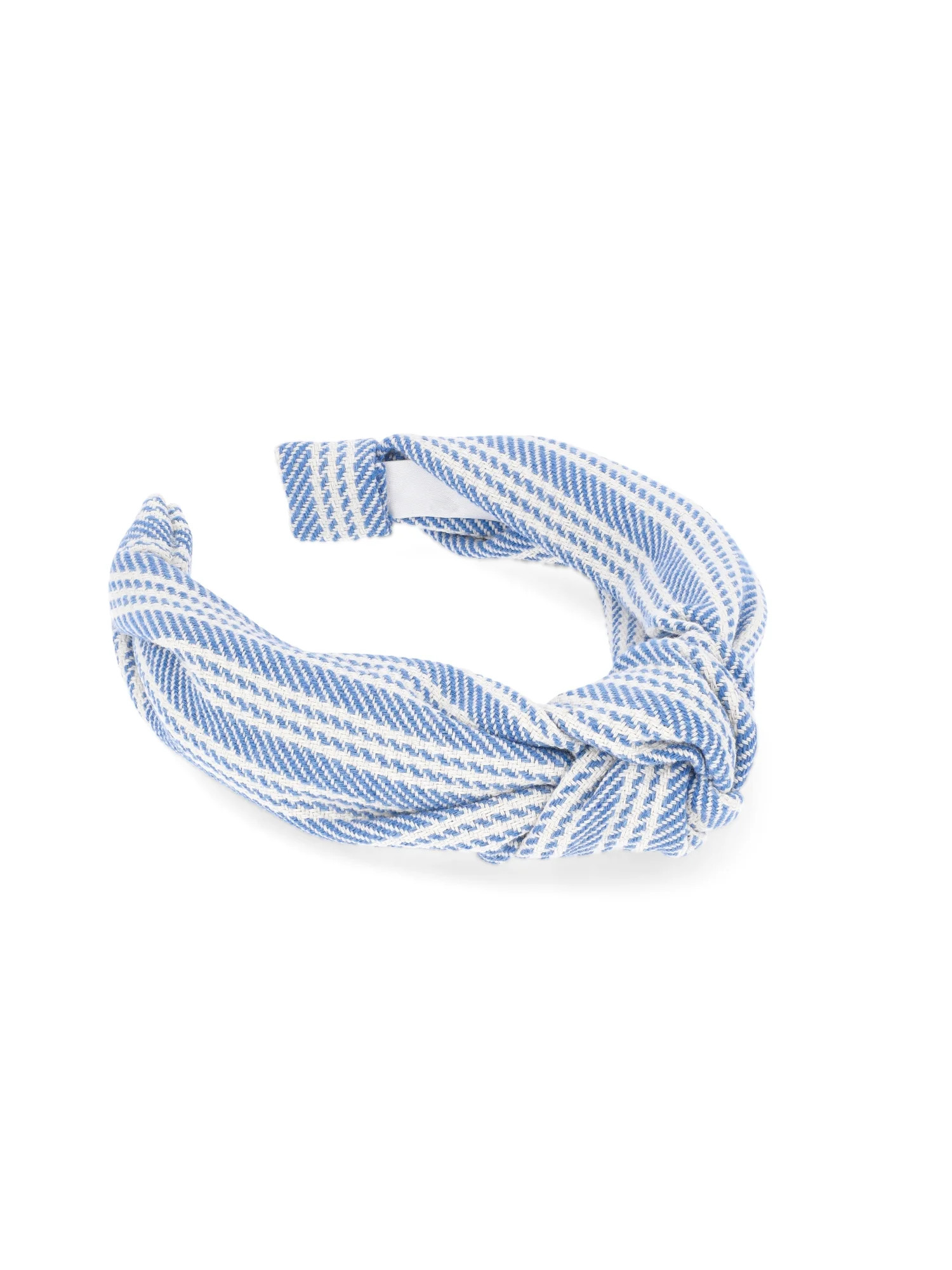 Time and Tru Striped Top Knot Headband, Blue | Walmart (US)