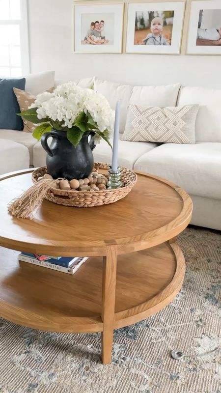 I’ve had this round coffee table for a few years and still love it! It’s the perfect size and shape for next to a sectional with a chaise. 

#LTKhome