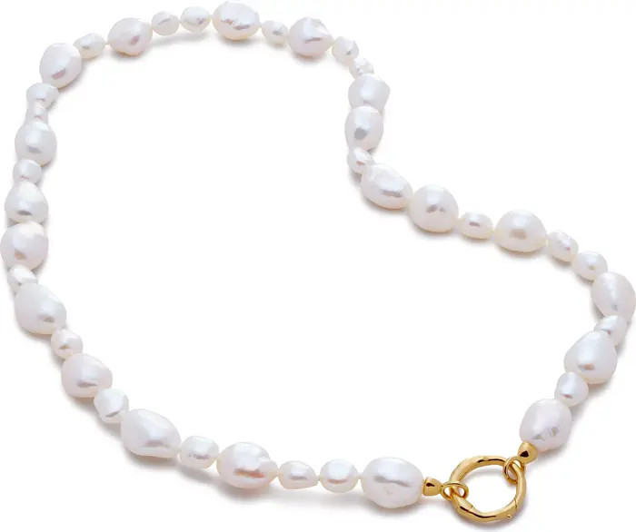 Monica Vinader Nura Reef Irregular Freshwater Pearl Necklace | Nordstrom | Nordstrom