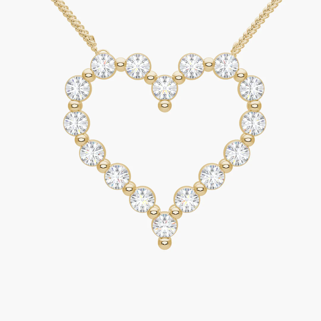 Little Posie Charlie Cloud® Floating Diamond Heart Necklace 0.56 ctw | RW Fine Jewelry