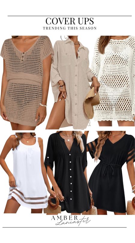 Cover-ups trending this season. All from Amazon.




Cover ups, swimsuit cover up, neutral cover ups, stylish cover up, chic cover up

#LTKfindsunder50 #LTKswim #LTKfindsunder100