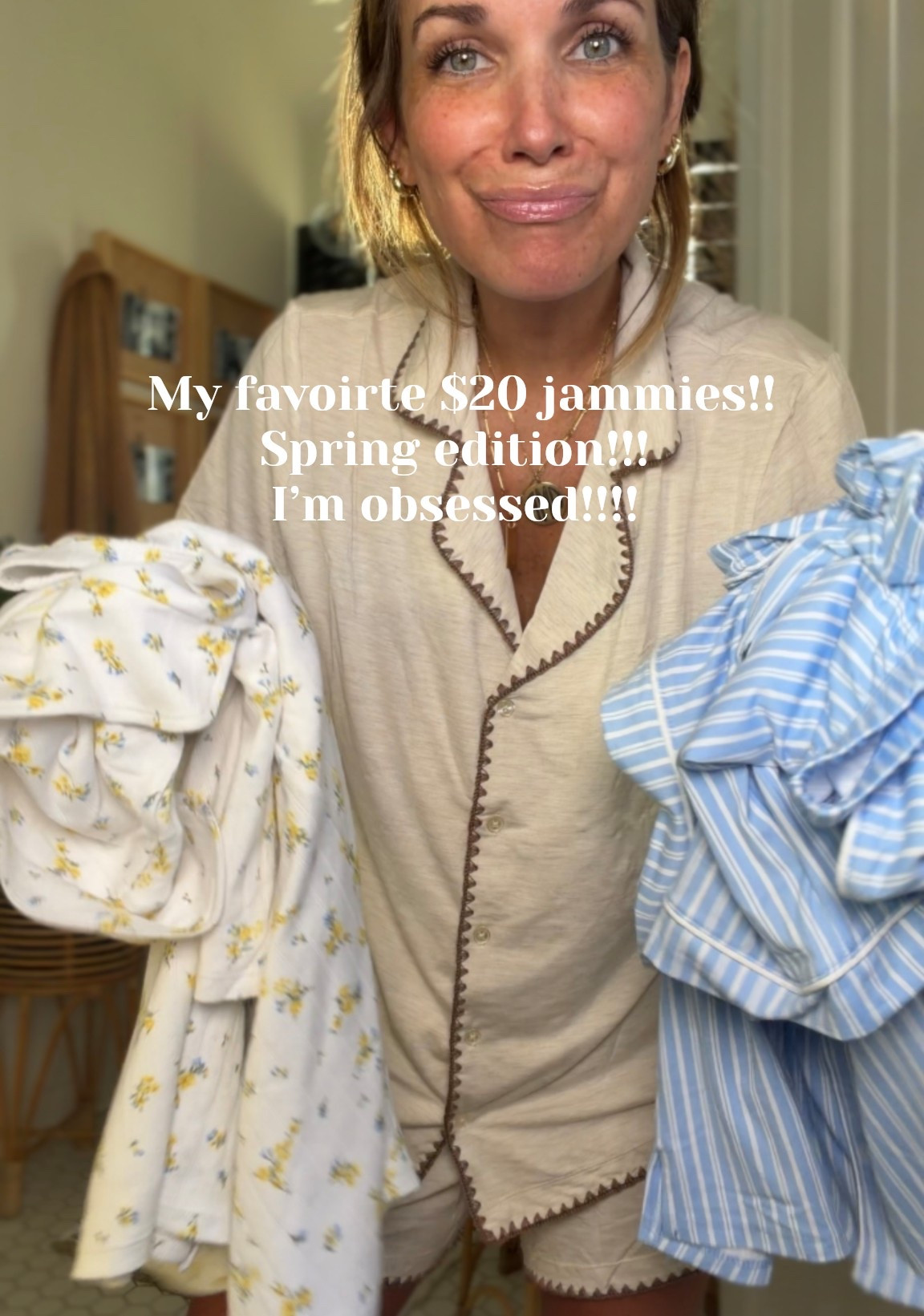 My favorite $20 Jammies came out with with some spring colors and prints!!!!
Love!!!!!!!!! Wearing size medium!! 

#LTKOver40 #LTKmomlife #LTKselfcare