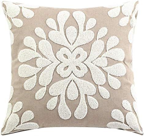 Amazon.com: WOMHOPE Pack of 4 Christmas Pillow Covers Embroidery Sleigh Snowflakes Winter Decorat... | Amazon (US)