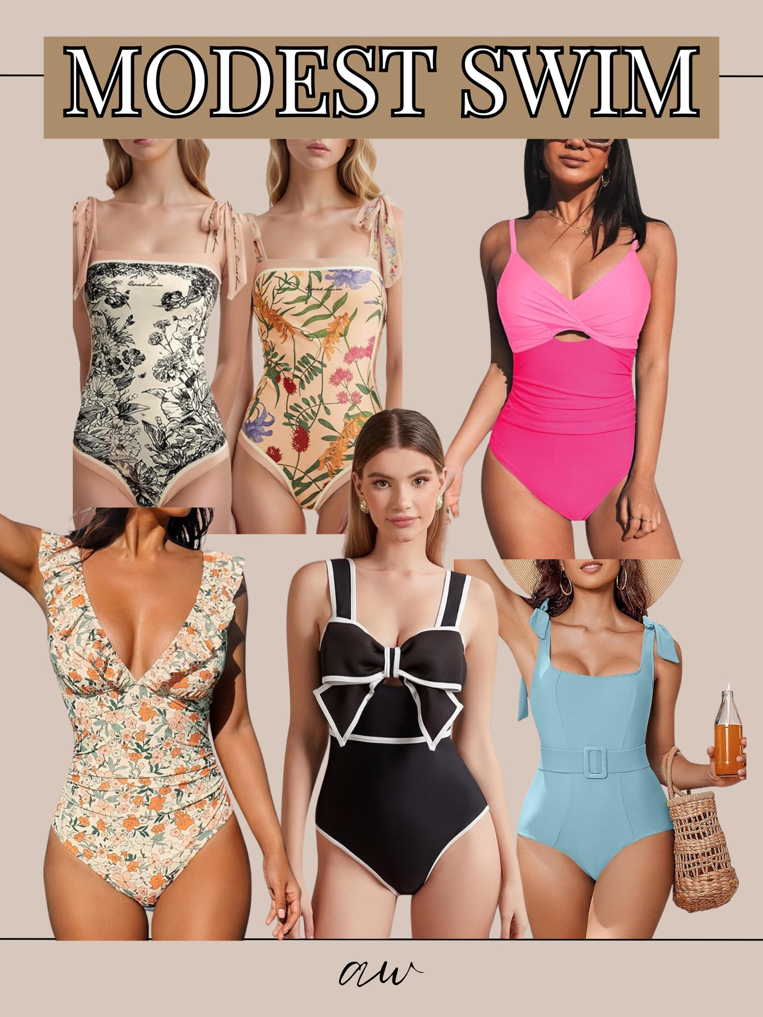 Pretty, feminine, and affordable modest swim options from Amazon! 

#LTKFindsUnder50 #LTKSummerSales #LTKSwim