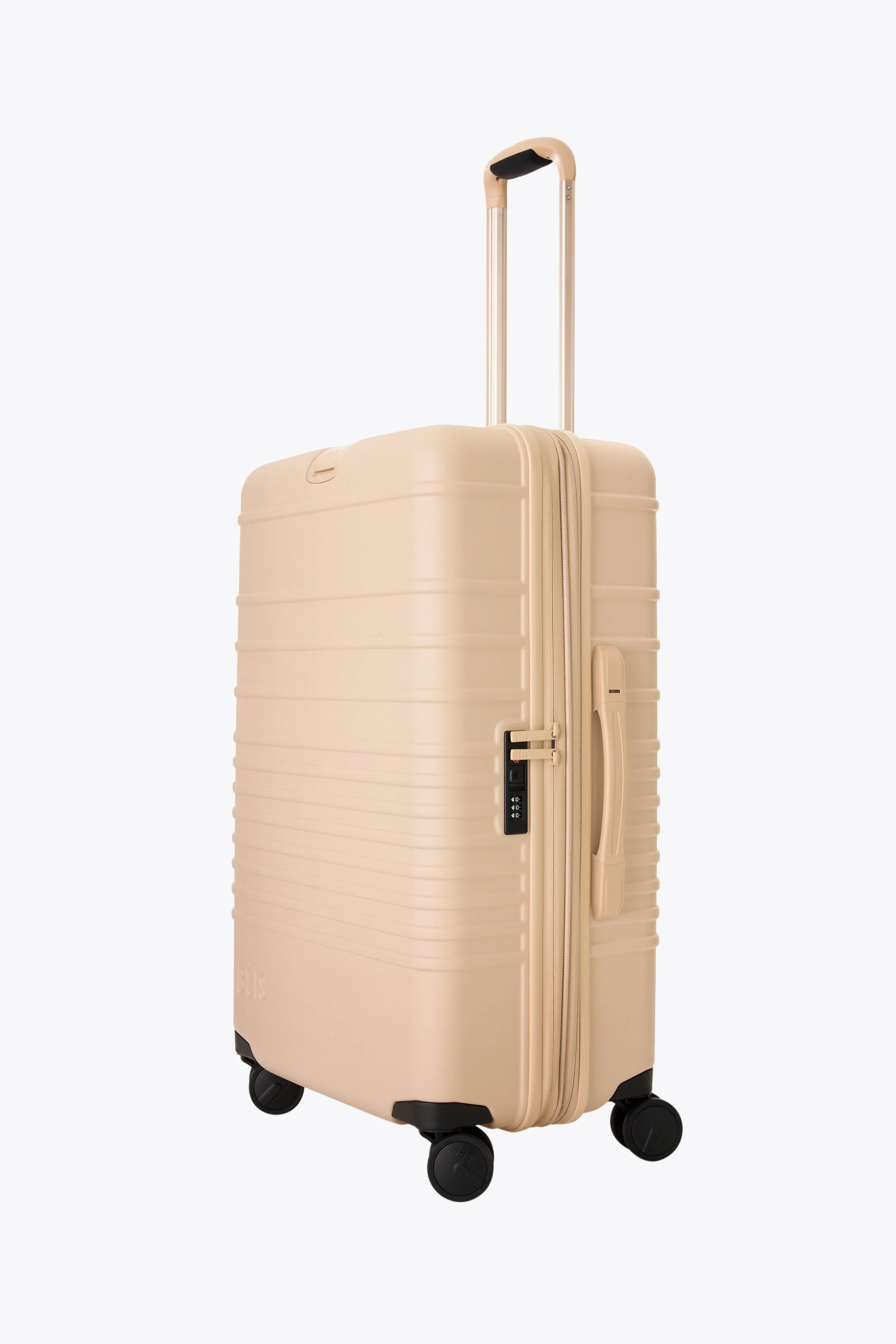 BÉIS 'The Medium Check-In Roller' in Beige - Beige 26 inch Medium Rolling Luggage & Checked Suit... | BÉIS Travel