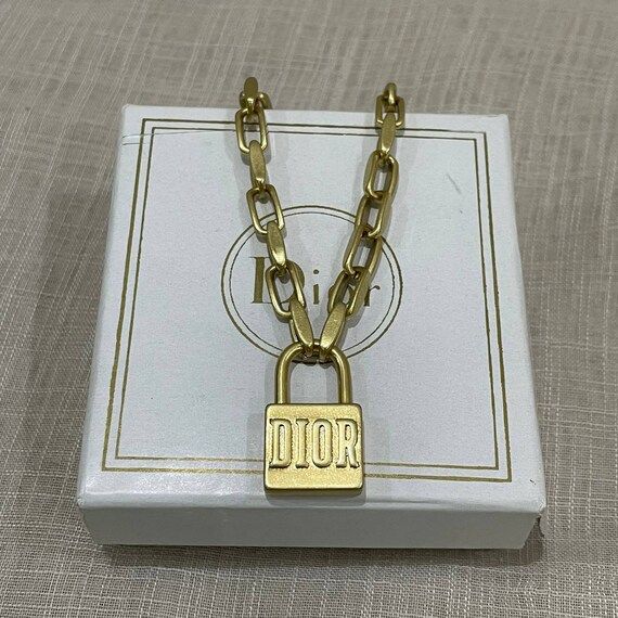 Genuine DIOR Necklace Vintage Christian Dior Key Necklace - Etsy | Etsy (US)