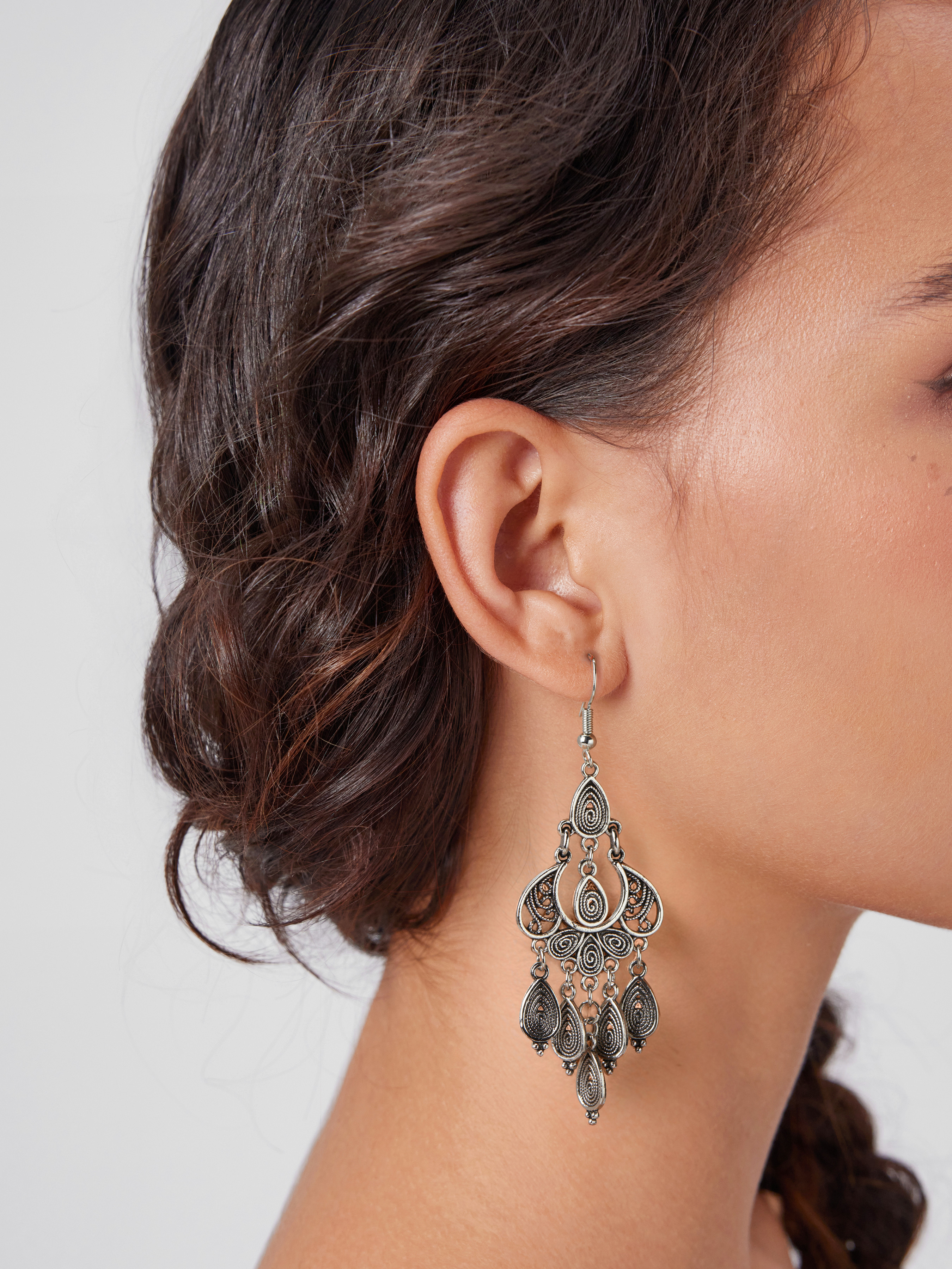 Zinc Alloy ETHNIC ANTIQUE EARRINGS For Vacation | Cider