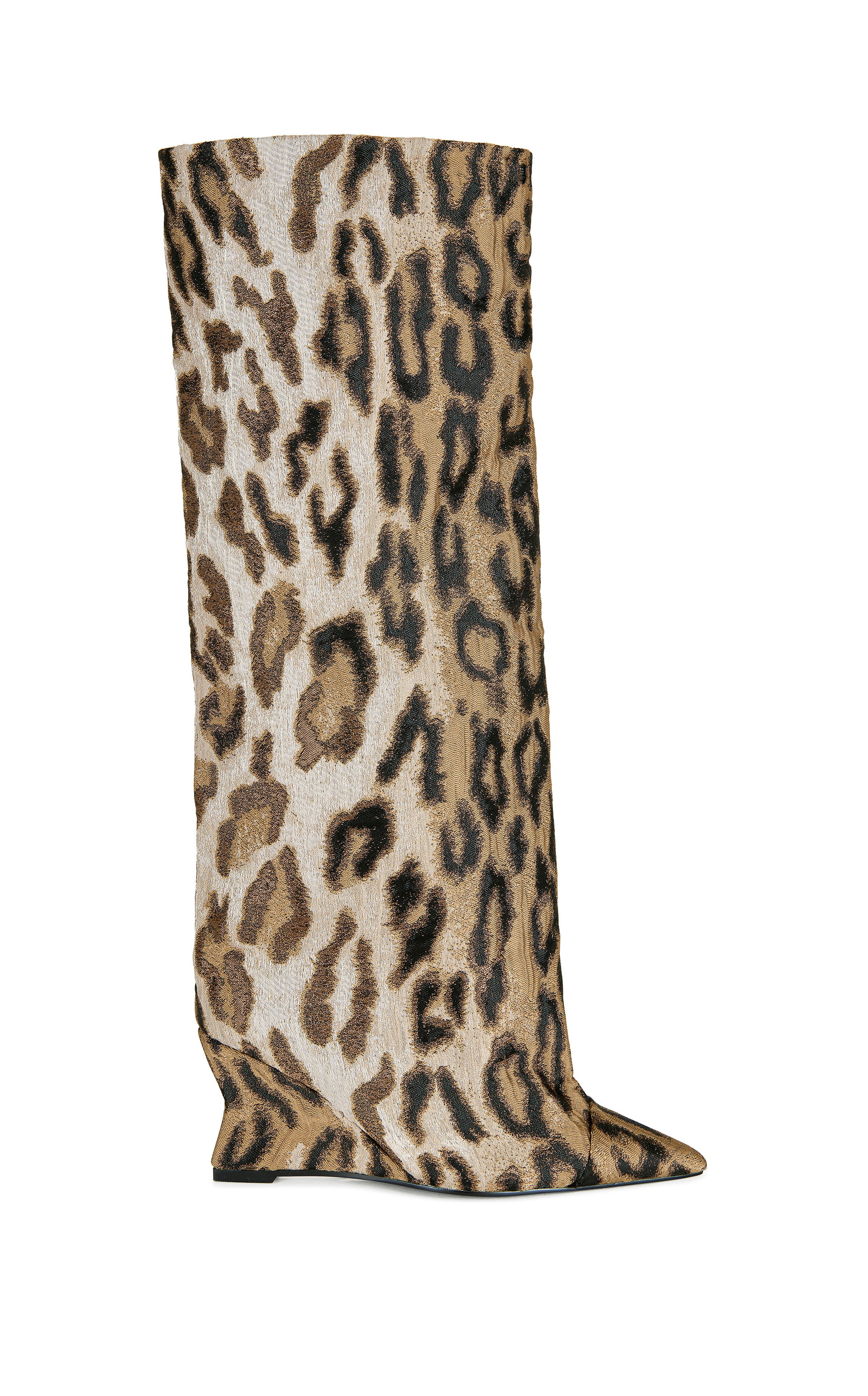 KENYA-LEOPARD WEDGE BOOT | Azalea Wang