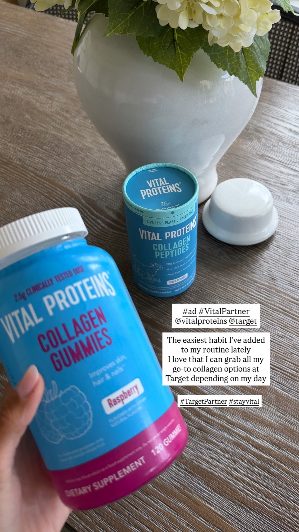 #Ad #VitalPartner One of my favorite little wellness hacks as a busy mom? These @VitalProteins Collagen Gummies from @target ~ They’re an easy way to fit collagen into my day, even when I’m running from one thing to the next. I just keep them on hand for a quick grab-and-go moment… and you can pick them up at Target! #stayvital #targetpartner @Shop.LTK #liketkit 
**These statements have not been evaluated by the Food and Drug Administration. These products are not intended to diagnose, treat, cure or prevent any disease.