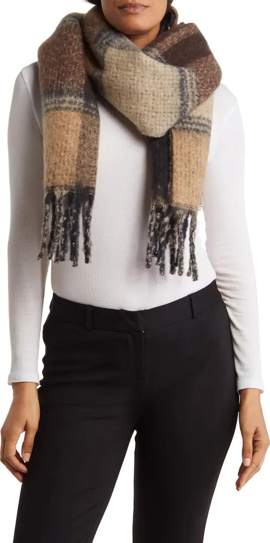 Vince Camuto Oversize Plaid Wrap Scarf | Nordstromrack | Nordstrom Rack