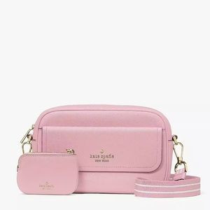 ♠️Kate Spade Rosie Leather Medium Flap Camera Crossbody, Bright Carnation Pink | Poshmark