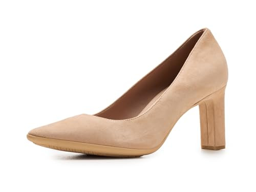 Cole Haan Women's Shoes - 75MM High Heel Grand Ambition Angelica Pump, Tuscan Sand Suede, 6-B US | Amazon (US)