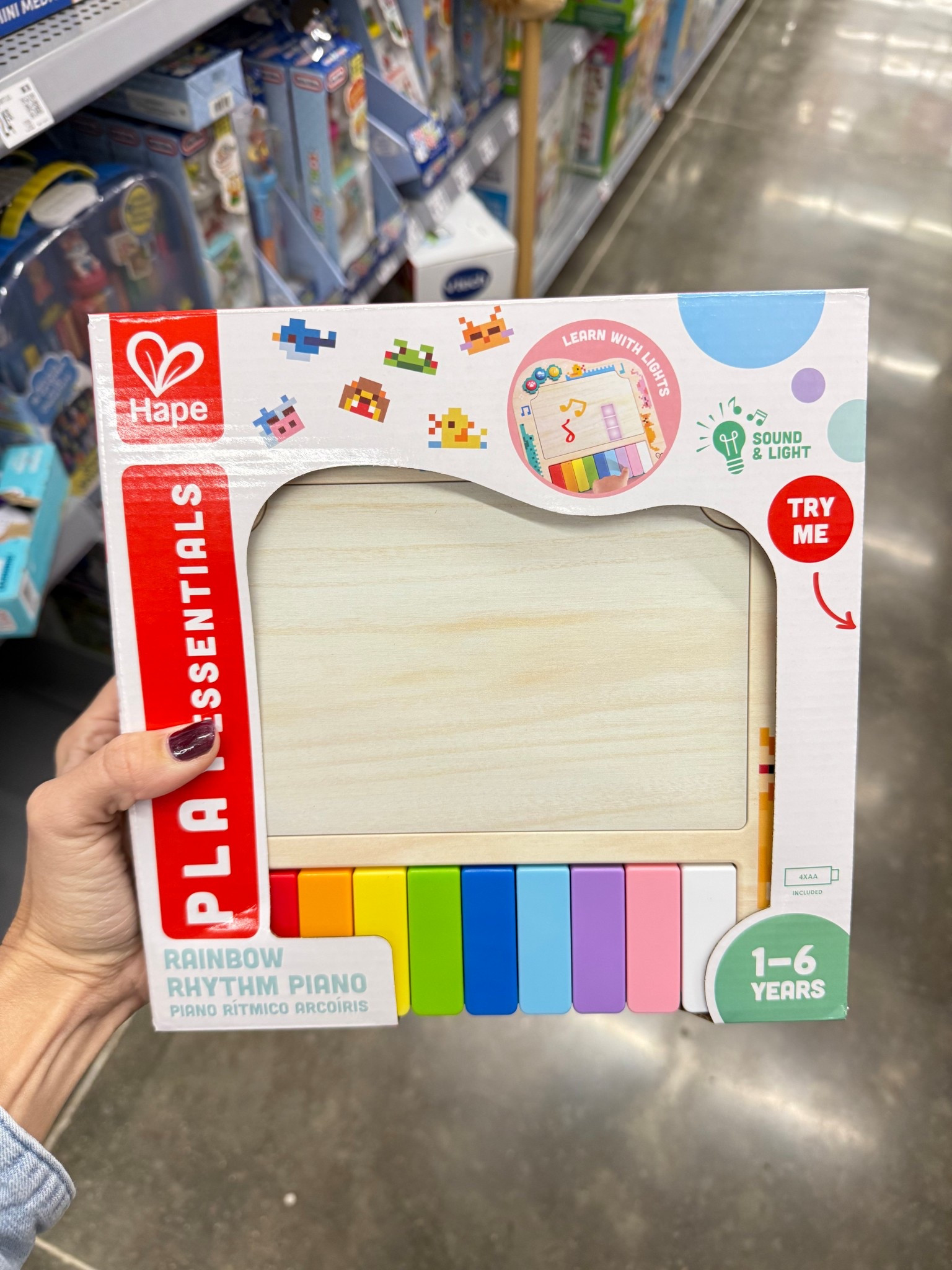 Hape Rainbow Rhythm Pixel Piano, Light Up Music Toy, Interactive Fun, Unisex, Toddlers Ages 12M+

#LTKHoliday #LTKGiftGuide #LTKKids