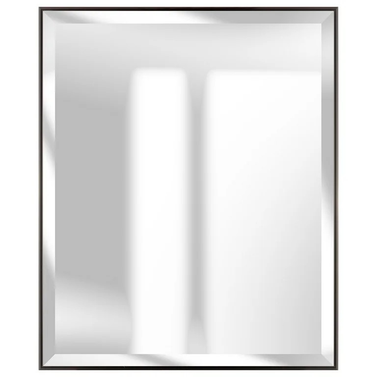 Pinnacle Frames and Accents 22" x 28" Laraby Traditional Beveled Wall Mirror, Black | Walmart (US)