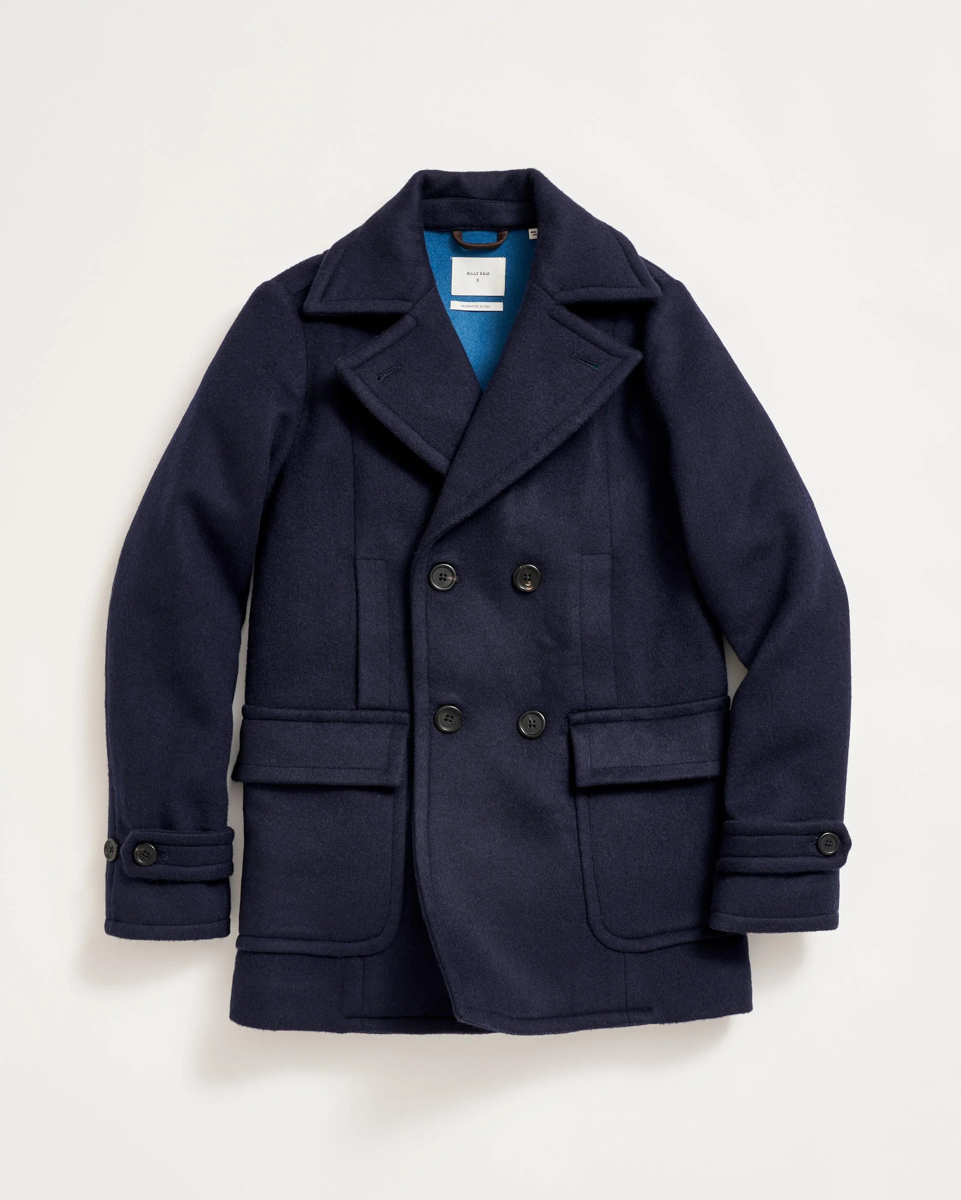 Billy Reid Women's Bond Peacoat, Navy/topaz | Billy Reid