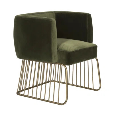 Directions Tufted Upholstered Arm Chair in Green | Wayfair North America
