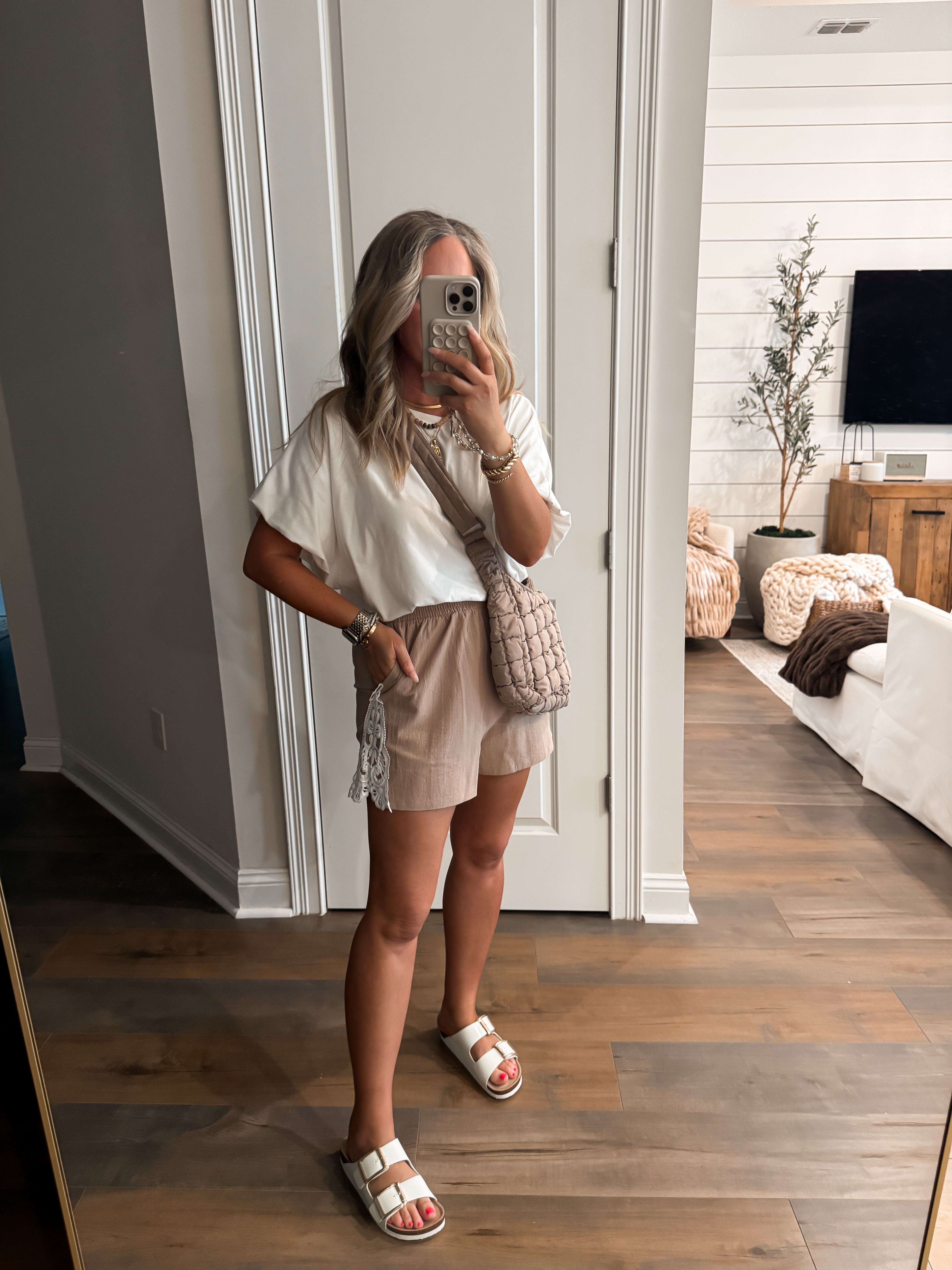 Cool mom mode: activated 😎☀️
This lace-detail short and balloon top combo is the definition of easy style. Light, breezy and perfect for layering on the go. From errands to sunshine hangs, it just works. ✨

#AmazonFashion #CoolMomStyle #EverydayOutfit #SpringSummerStyle #MomOOTD #EffortlessChic #LaceDetail #BalloonTop #CasualStyle #MomLifeInStyle #EasyOutfits #WarmWeatherWear #ChicAndComfy #StyleInspo #OnTheGoStyle #SimpleChic 

 #LTKootd #LTKmomlife #LTKSeasonal