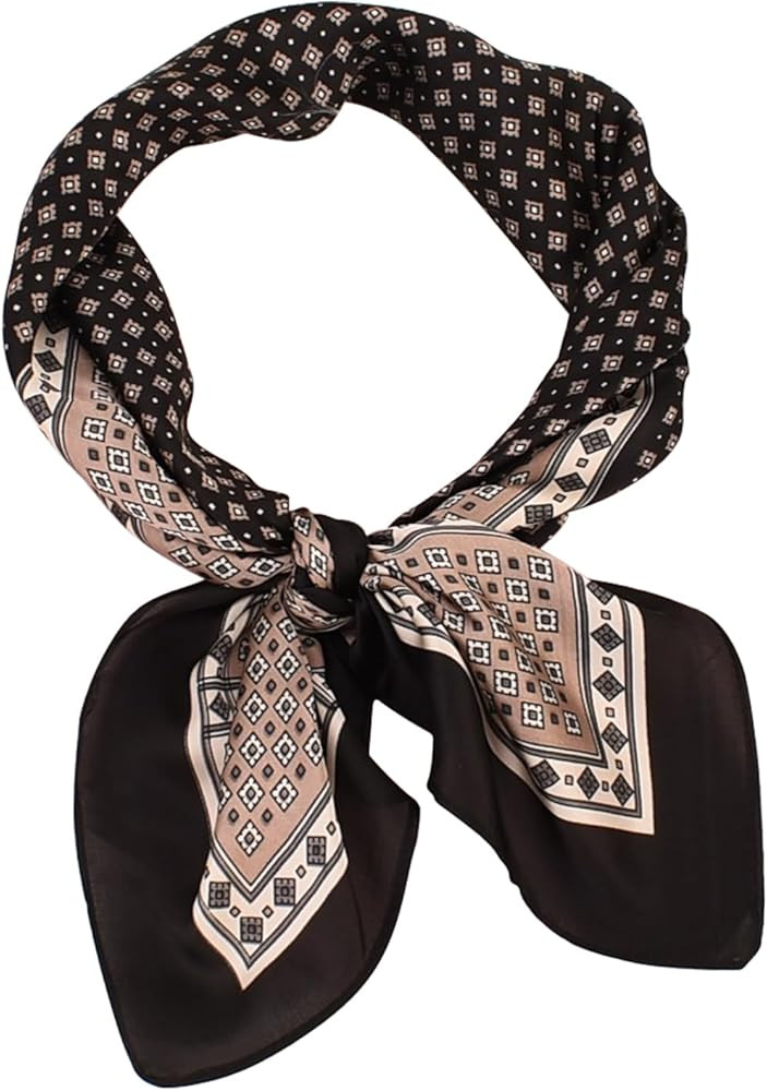 27.5 Inches Satin Head Scarf -Hair Scarf Silk Head Scarf Silk Bandana Hair Wrap Neck Scarf for Wo... | Amazon (US)