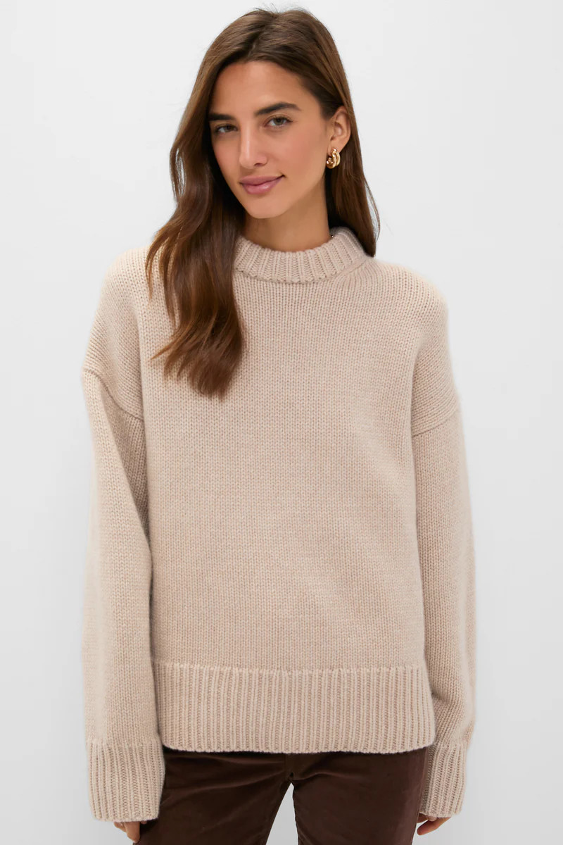 Sandstone Genevieve Cashmere Wool Blend Crewneck Sweater | Tuckernuck (US)