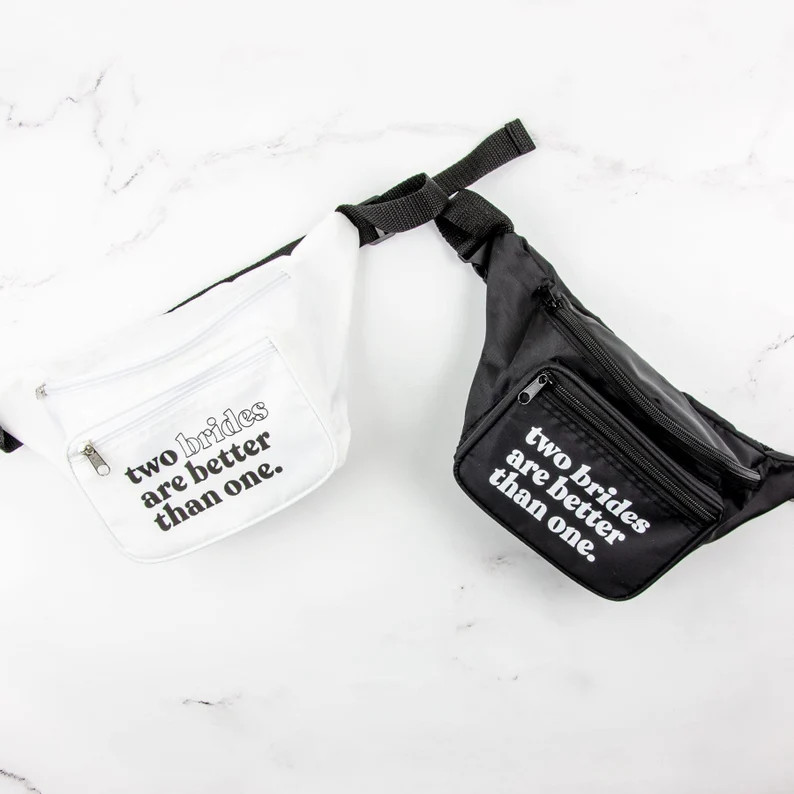 LGBTQ Bachelorette Party Fanny Packs | Lesbian Belt Bags With Zipper Pocket | Bridesmaids Bum Bag... | Etsy (US)