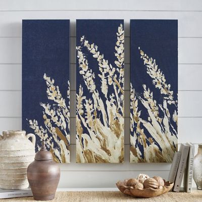 Whispering Wheat Canvases, Set of Three | Grandin Road | Grandin Road