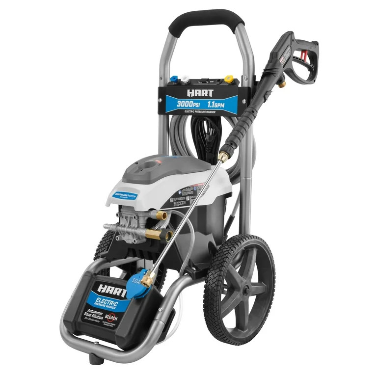 HART 3000PSI 1.1 GPM Cold Water Electric Pressure Washer, Brushless Motor | Walmart (US)