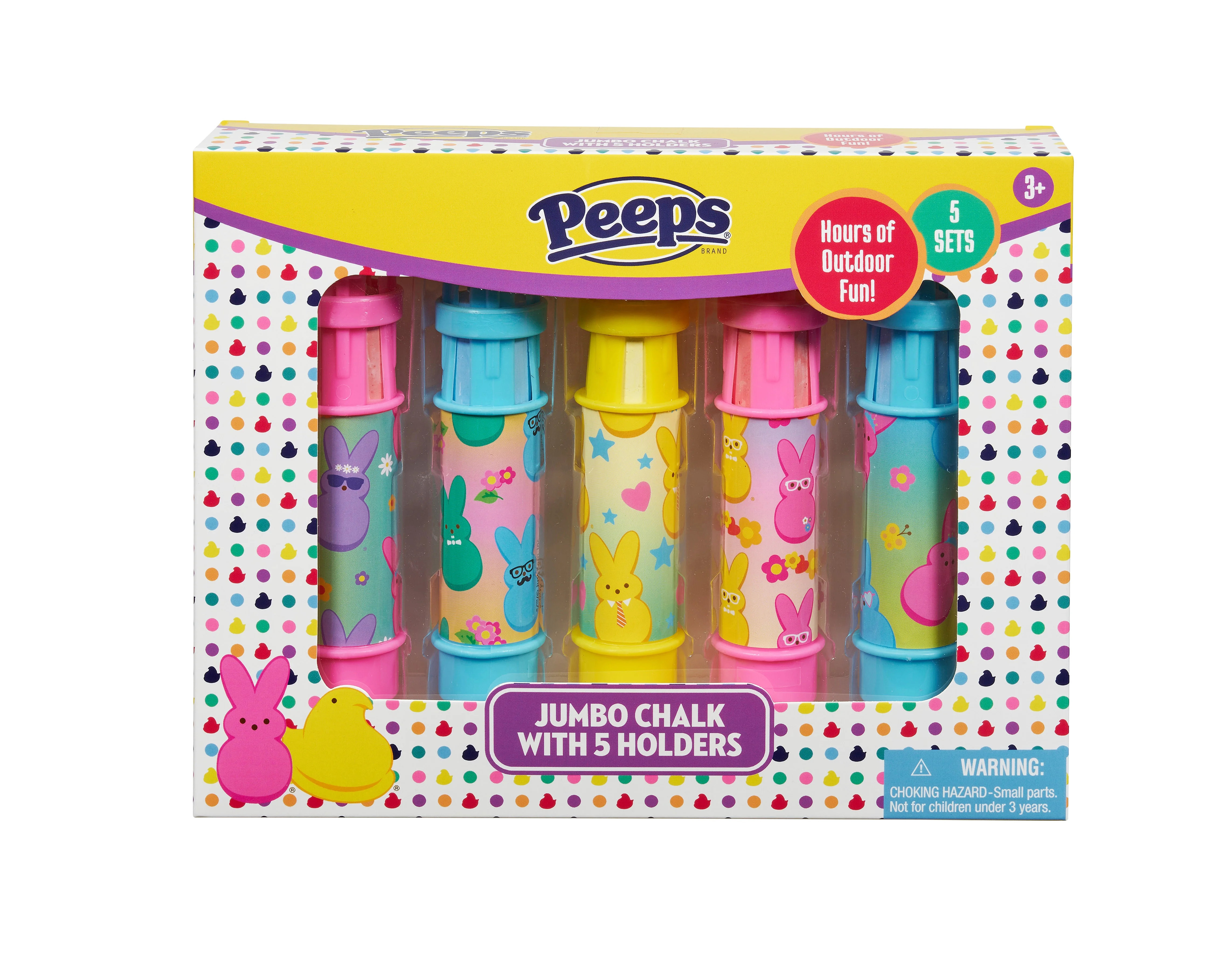 Little Kids Inc Peeps 5 Piece Jumbo Chalk with Holders | Walmart (US)