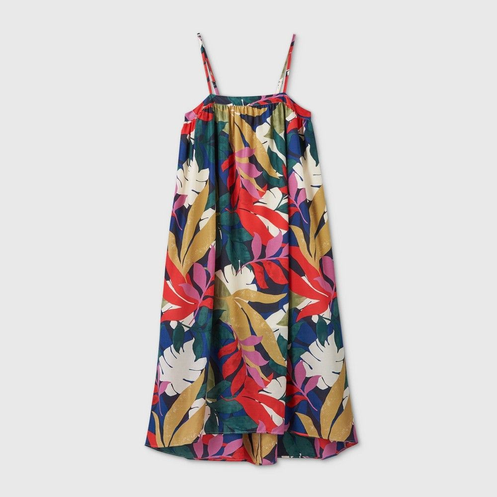 Women's Leaf Print Sleeveless Trapeze Dress - A New Day™ | Target