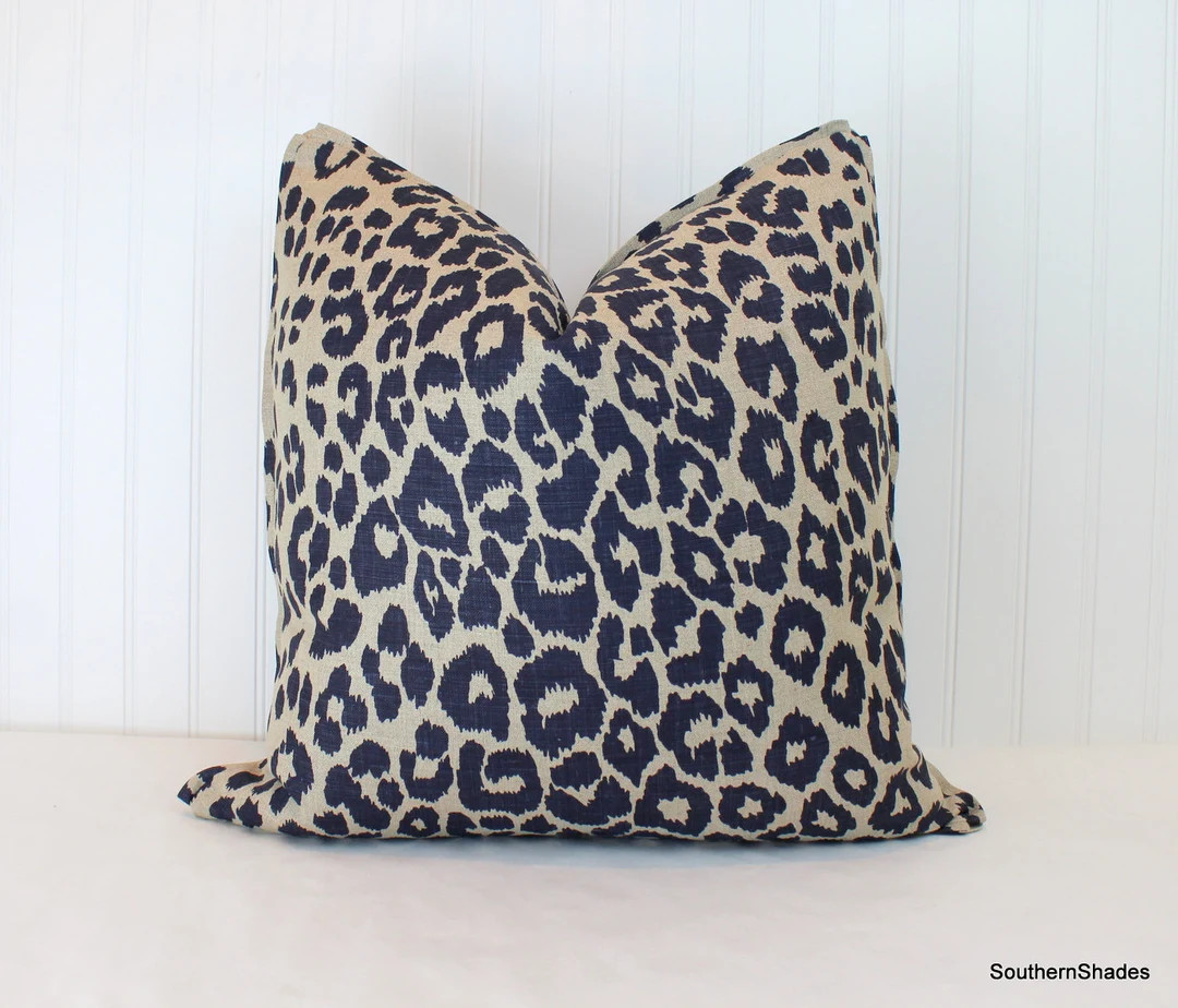 One or Both Sides  Schumacher Iconic Leopard Pillow Cover - Etsy | Etsy (US)