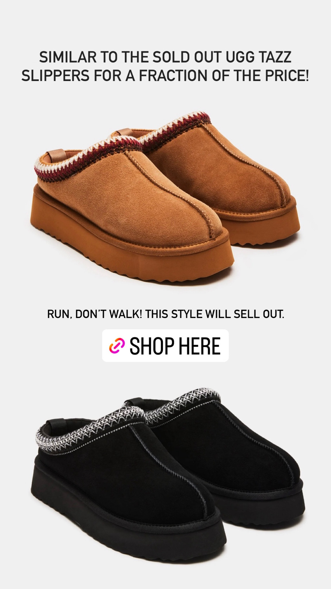 Similar to the sold out Ugg Tazz Slippers but for a fraction of the price. Run, don’t walk. This style will sell out! 

Cozy slippers, Ugg dupes, slip ons, Steve Madden, The Stylizt 



#LTKshoecrush #LTKfindsunder100 #LTKSeasonal