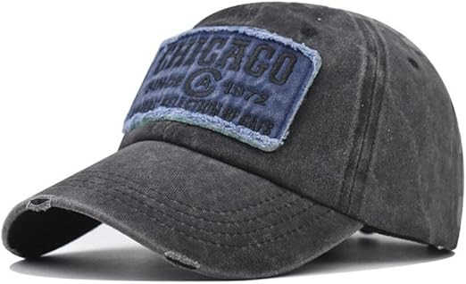 Vintage Chicago Cotton Baseball Cap Men Women Retro Sports Outdoor Casual Sun Hat | Amazon (US)