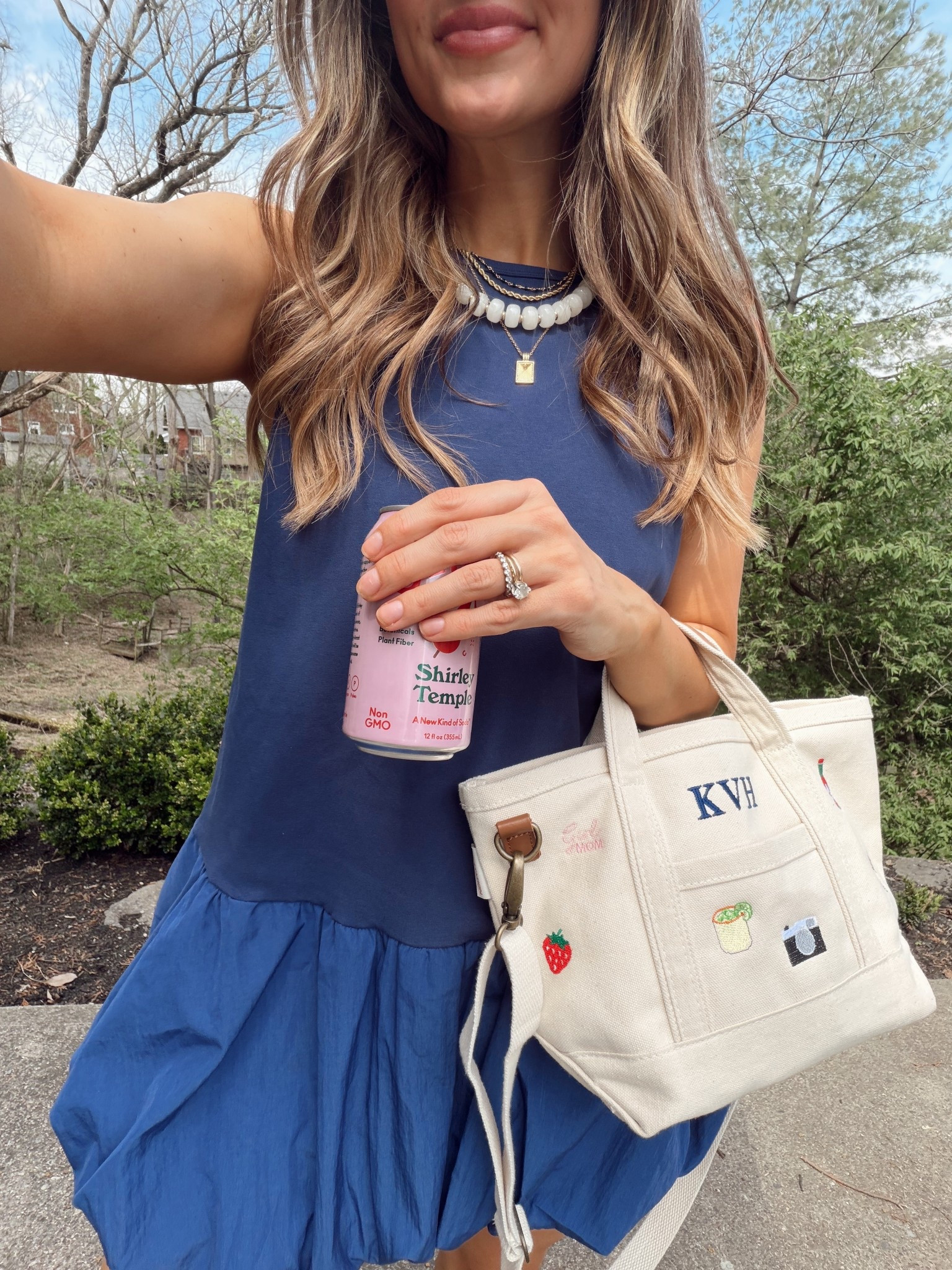 Amazon bubble hem dress size M 
Embroidered boat tote purse 
Amazon necklace stack 

#LTKmomlife #LTKSeasonal #LTKActive