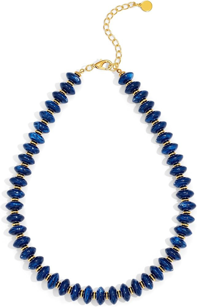 Statement Necklace,Cute Trendy Handmade Jewelry for Women,Chunky Beaded Necklace,Resin Beads Chok... | Amazon (US)