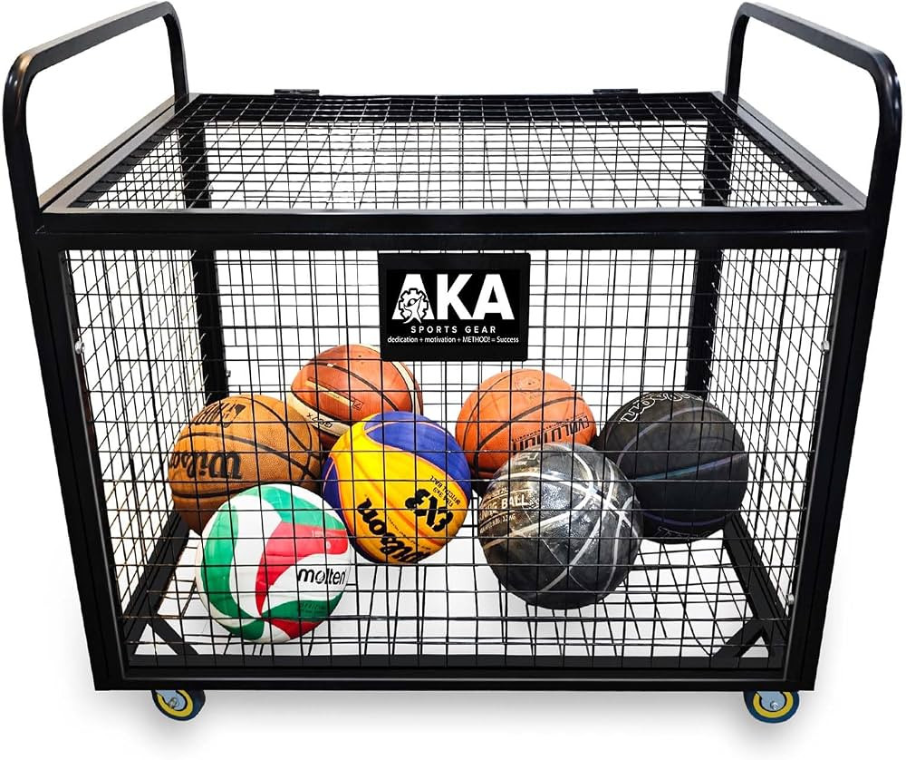 AKA Sports Ball Equpment Cart | Ball Storage for Soccer, Volleyball, Football | Ball Organizer | ... | Amazon (US)