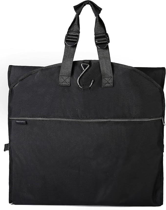 60" Versatile Travel Wedding Dress Garment Bag Tri-Fold Gown Length w/Hanging Hook Extra Pocket b... | Amazon (US)