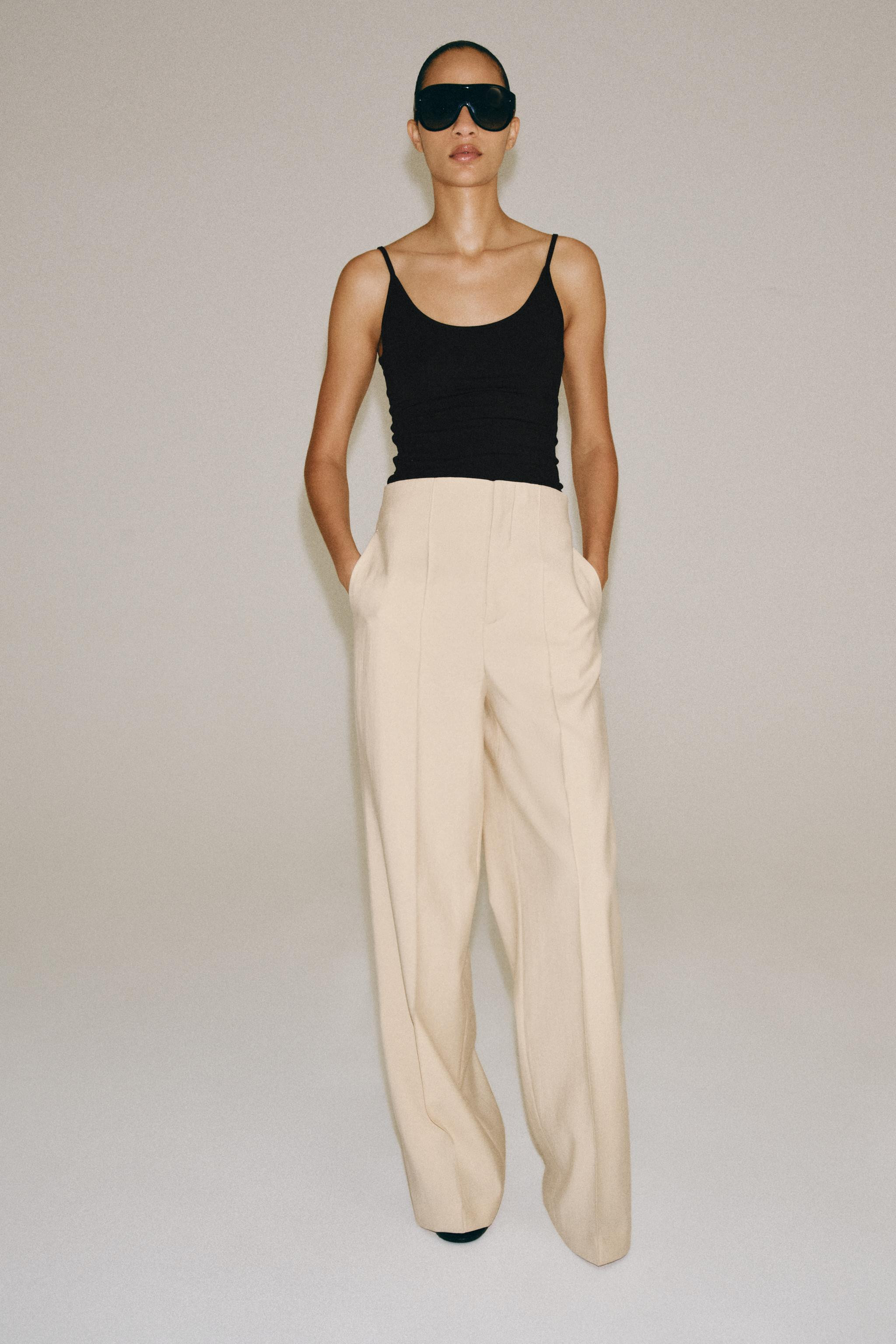 ZW COLLECTION MID-RISE TROUSERS | Zara US