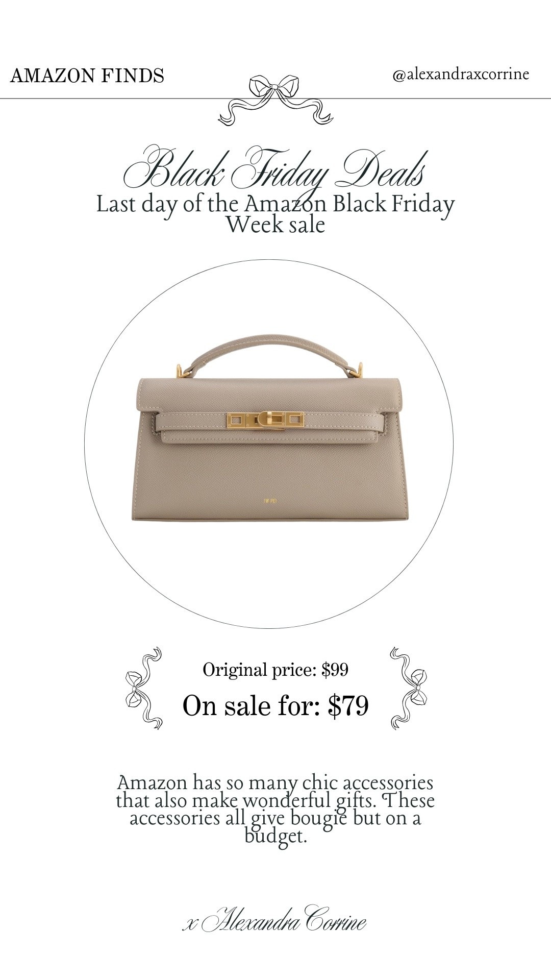 Black Friday favorites 🤍

Amazon Black Friday week, Black Friday deals, sale, holiday shopping, Christmas shopping, Amazon prime, cyber Monday, purse, accessories, bags 

#LTKSaleAlert #LTKCyberWeek