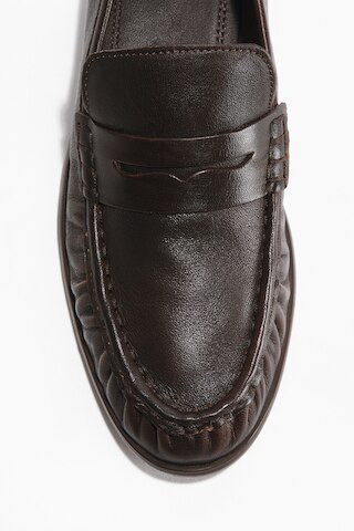 H & M - Leather Loafers - Brown | H&M (US + CA)