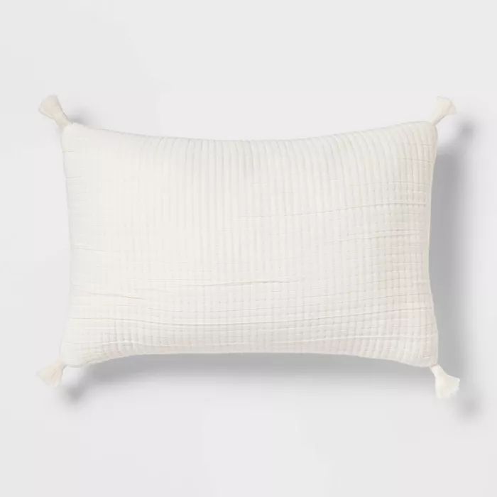 Oblong Double Cloth Decorative Throw Pillow - Threshold™ | Target